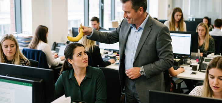 Ontslag leidinggevende wegens &lsquo;grap&rsquo; met banaan